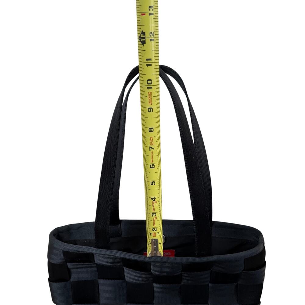Original Seatbelt Bag Black Woven Tote Purse Built in USA Shoulder Handbag - Picture 13 of 16